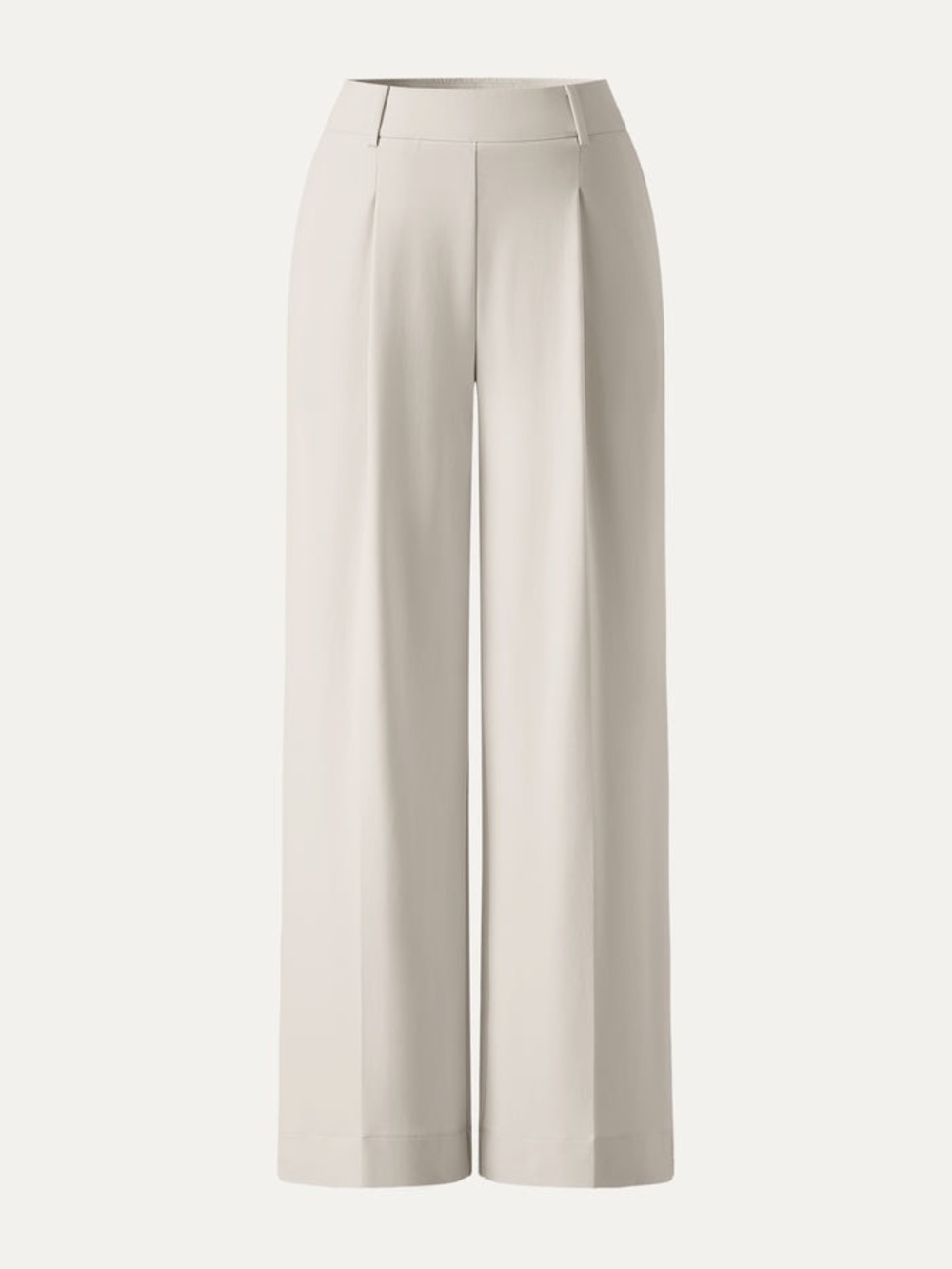 OGL Women's High-Waist Wide Leg Trousers IVORY